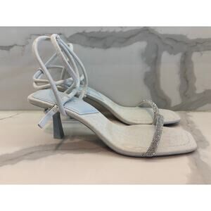 ALDO DENIM RHINESTONE KITTEN HEELS NWOT SIZE 9